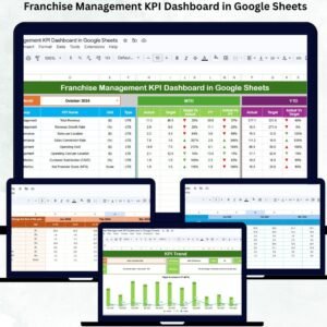 Franchise Management KPI Dashboard in Google Sheets