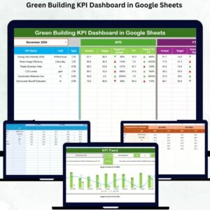 Green Building KPI Dashboard in Google Sheets