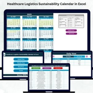 Healthcare Logistics Sustainability Calendar in Excel