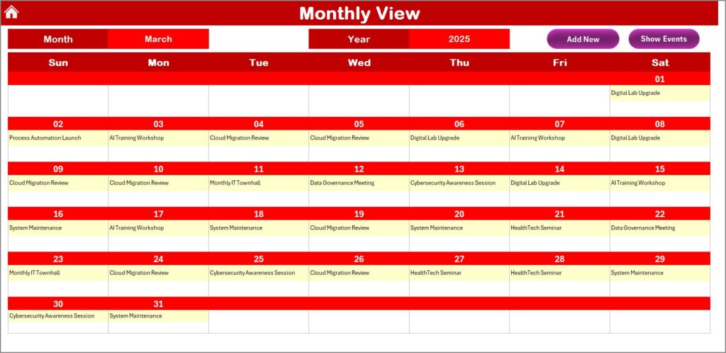 Updated Generation Calendar Healthcare R&D Digital Transformation Calendar in Excel - Next Gen ...