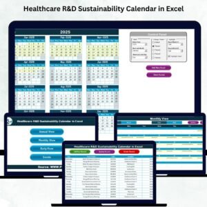 Healthcare R&D Sustainability Calendar in Excel