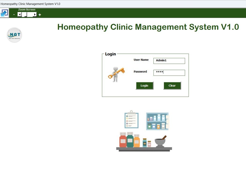 Homeopathy Clinic Management System V1.0 in Excel VBA - Image 2