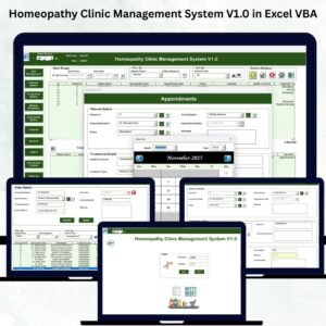 Homeopathy Clinic Management System V1.0 in Excel VBA