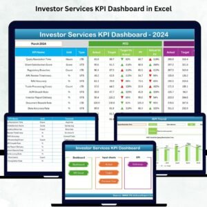 Investor Services KPI Dashboard in Excel