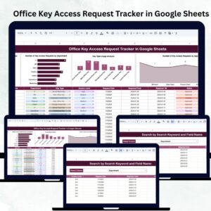 Office Key Access Request Tracker in Google Sheets