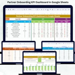 Partner Onboarding KPI Dashboard in Google Sheets
