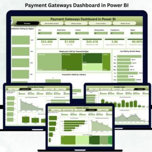 Payment Gateways Dashboard in Power BI