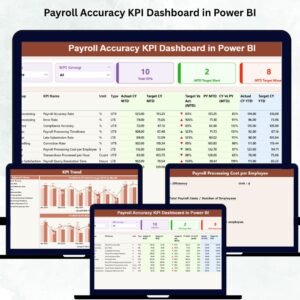 Payroll Accuracy KPI Dashboard in Power BI