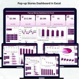 Pop-up Stores Dashboard in Excel
