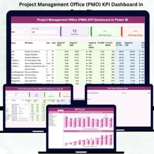 Project Management Office (PMO) KPI Dashboard in Power BI