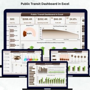Public Transit Dashboard in Excel