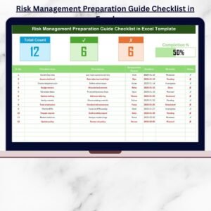 Risk Management Preparation Guide Checklist in Excel