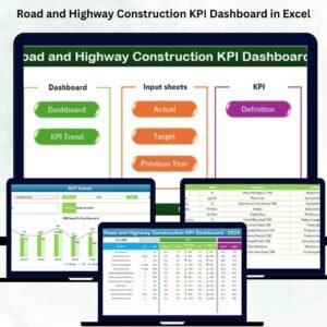 Road and Highway Construction KPI Dashboard in Excel