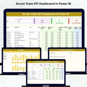 Scrum Team KPI Dashboard in Power BI