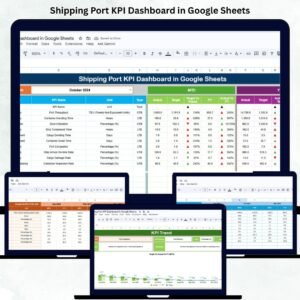 Shipping Port KPI Dashboard in Google Sheets