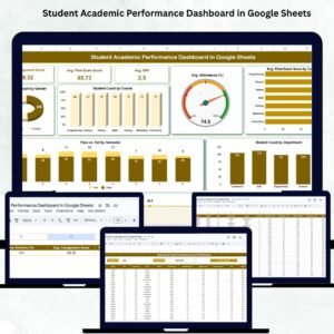 Student Academic Performance Dashboard in Google Sheets