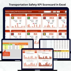 Transportation Safety KPI Scorecard in Excel