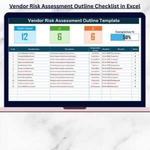 Vendor Risk Assessment Outline Checklist in Excel