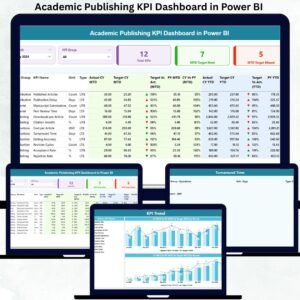 Academic Publishing KPI Dashboard in Power BI