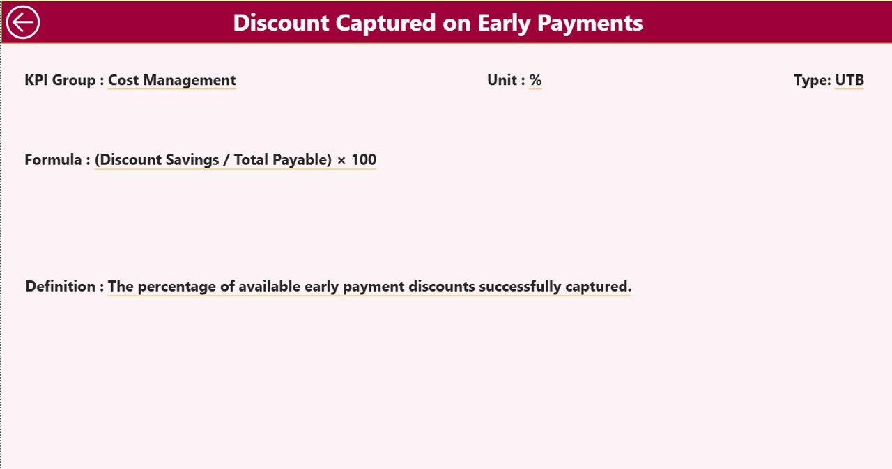 Accounts Payable KPI Dashboard in Power BI - Image 3