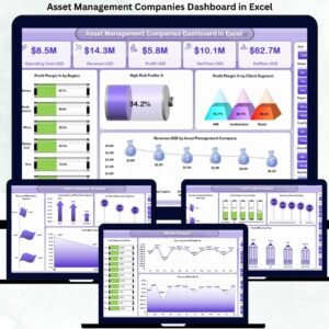 Asset Management Companies Dashboard in Excel