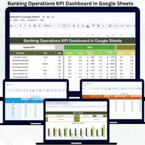 Banking Operations KPI Dashboard in Google Sheets
