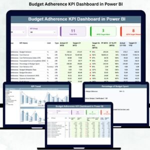 Budget Adherence KPI Dashboard in Power BI