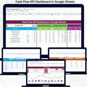 Cash Flow KPI Dashboard in Google Sheets