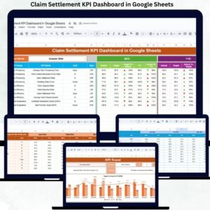 Claim Settlement KPI Dashboard in Google Sheets