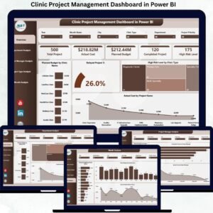 Clinic Project Management Dashboard in Power BI