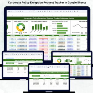 Corporate Policy Exception Request Tracker in Google Sheets