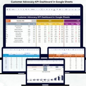 Customer Advocacy KPI Dashboard in Google Sheets