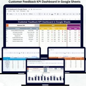 Customer Feedback KPI Dashboard in Google Sheets