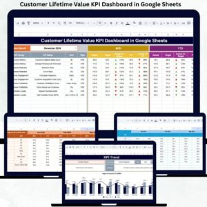 Customer Lifetime Value KPI Dashboard in Google Sheets