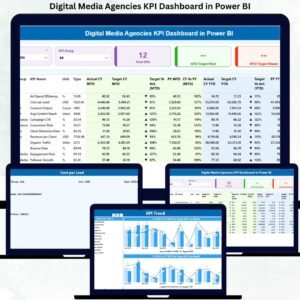 Digital Media Agencies KPI Dashboard in Power BI