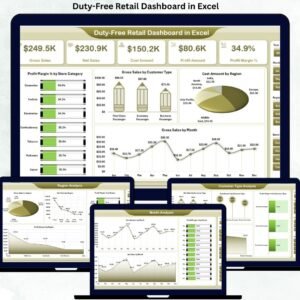 Duty-Free Retail Dashboard in Excel