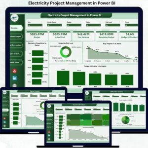 Electricity Project Management in Power BI