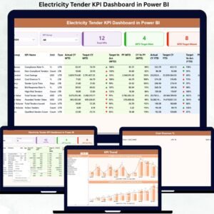 Electricity Tender KPI Dashboard in Power BI