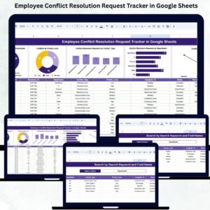 Employee Conflict Resolution Request Tracker in Google Sheets
