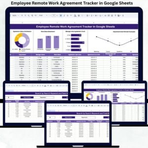 Employee Remote Work Agreement Tracker in Google Sheets