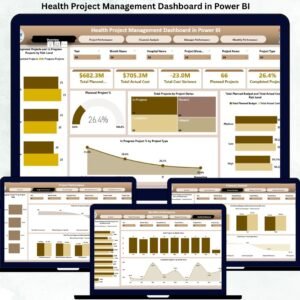 Health Project Management Dashboard in Power BI