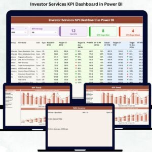 Investor Services KPI Dashboard in Power BI