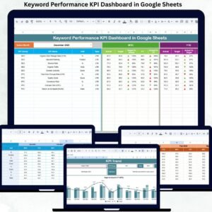 Keyword Performance KPI Dashboard in Google Sheets