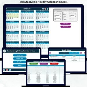 Manufacturing Holiday Calendar in Excel