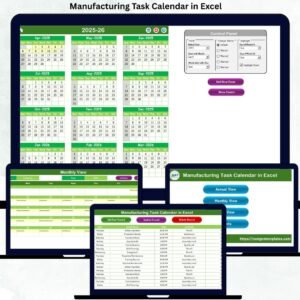 Manufacturing Task Calendar in Excel