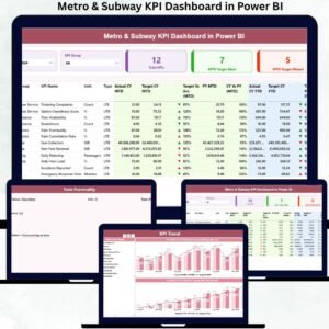 Metro & Subway KPI Dashboard in Power BI