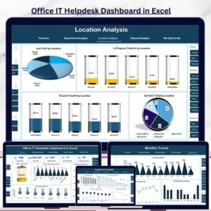 Office IT Helpdesk Dashboard in Excel