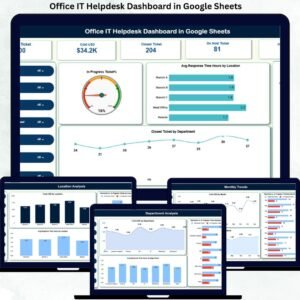 Office IT Helpdesk Dashboard in Google Sheets