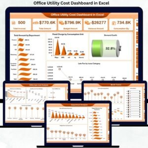 Office Utility Cost Dashboard in Excel