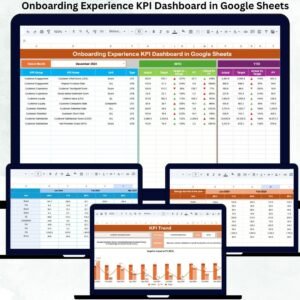 Onboarding Experience KPI Dashboard in Google Sheets